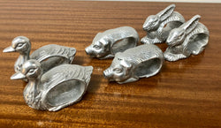 Set Of Six Vintage Animal Serviette Ring Holders | Antique & Vintage | Moonee Ponds Antiques | Australia Wide Delivery