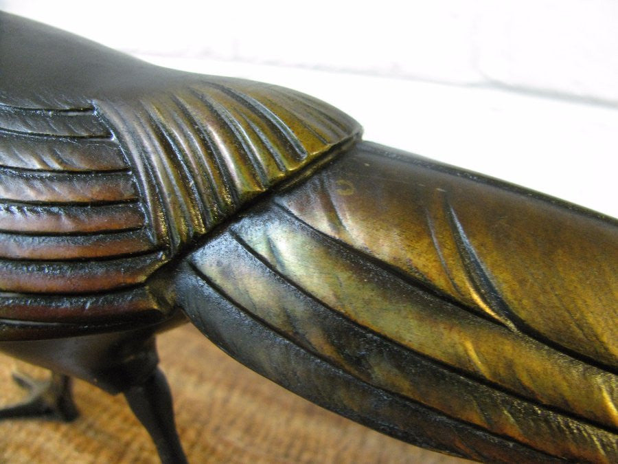 Art Deco Pheasant Statue | Antique & Vintage | Moonee Ponds Antiques | Australia Wide Delivery