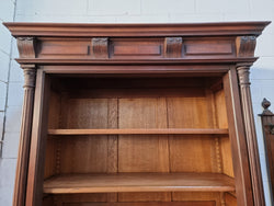 Henry II Style 19th Century Walnut Open Bookcase With Drawer | Antique & Vintage | Moonee Ponds Antiques | Australia Wide Delivery