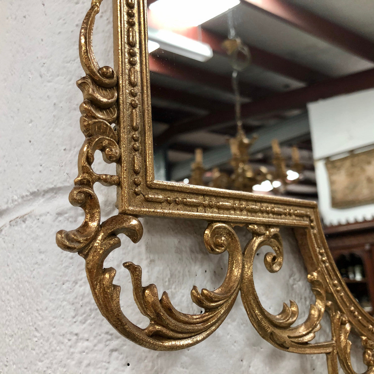 Vintage brass mirror | Antique & Vintage | Moonee Ponds Antiques | Australia Wide
