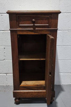 Lovely French Walnut Bedside Cabinet | Antique & Vintage | Moonee Ponds Antiques | Australia Wide Delivery