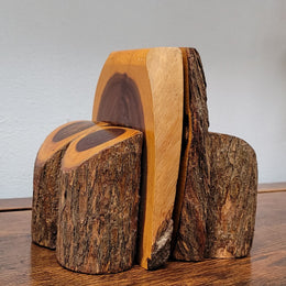 Amazing vintage pair of Mulga wood book ends in great original condition. Please see photos as they form part of the description.