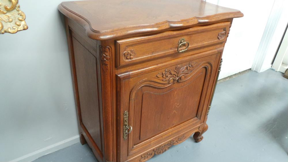 Beautiful French Oak Carved Small Cabinet | Antique & Vintage | Moonee Ponds Antiques | Australia Wide Delivery