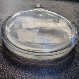 Simple but beautiful Antique silver and cut crystal perfume bottle . It also so has a lovely small internal stopper see photos. It is in good original condition.
