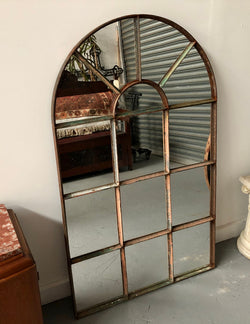 French Cast Iron Arched Garden Mirror | Antique & Vintage | Moonee Ponds Antiques | Australia Wide Delivery