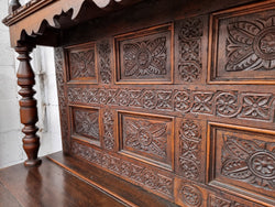 Impressively Carved 18th Century English Oak Kitchen Dresser in 17th Century Jacobean Style | Antique & Vintage | Moonee Ponds Antiques | Australia Wide Delivery