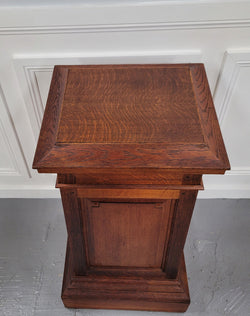Sourced From France a Large French Oak Pedestal | Antique & Vintage | Moonee Ponds Antiques | Australia Wide Delivery