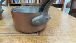 Set of Five French Copper Saucepans | Antique & Vintage | Moonee Ponds Antiques | Australia Wide Delivery