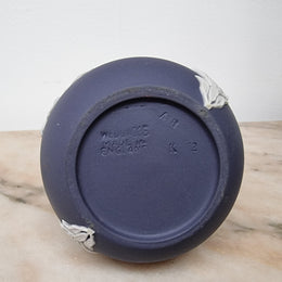 Wedgwood blue and white Jasper Ware bud vase. It is in good original condition with no chips or cracks, please view photos as they help form part of the description.