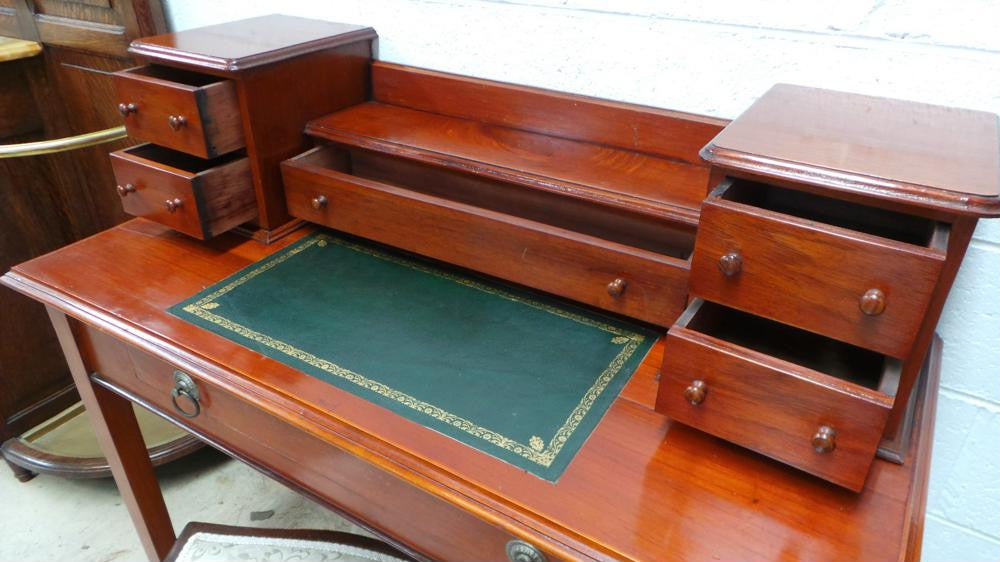 Petite Mahogany Desk | Antique & Vintage | Moonee Ponds Antiques | Australia Wide Delivery