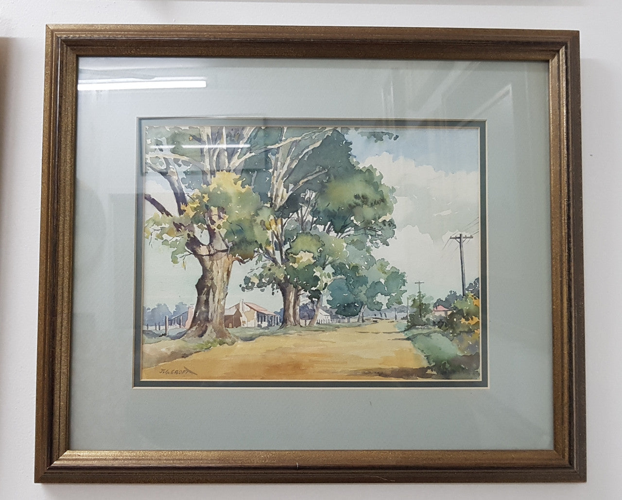 Australian Watercolour by James George Croft | Antique & Vintage | Moonee Ponds Antiques | Australia Wide Delivery