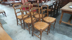 Set of Six Fabulous French Oak Dining Chairs | Antique & Vintage | Moonee Ponds Antiques | Australia Wide Delivery