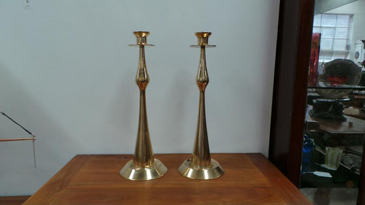 Pair Of Bronze Candlesticks