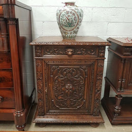 French 20th Century Carved Cabinet