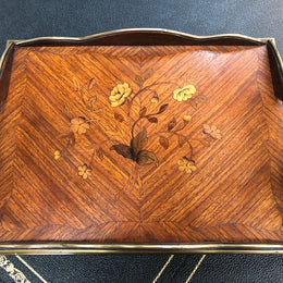 Impressive French Marquetry Inlay Tray