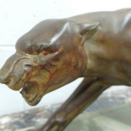 French Art Deco Panther Statue