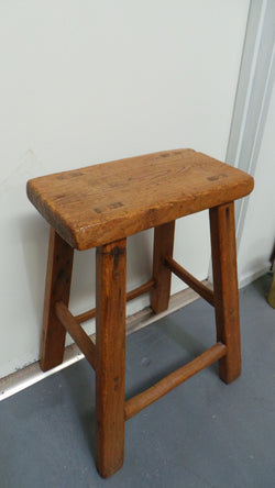 An Early 19th Century Small Elm Stool | Antique & Vintage | Moonee Ponds Antiques | Australia Wide Delivery