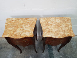 Pair of French Marquetry Inlaid Bedsides Cabinets | Antique & Vintage | Moonee Ponds Antiques | Australia Wide Delivery