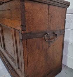 French Oak Early 19th Century Trunk | Antique & Vintage | Moonee Ponds Antiques | Australia Wide Delivery