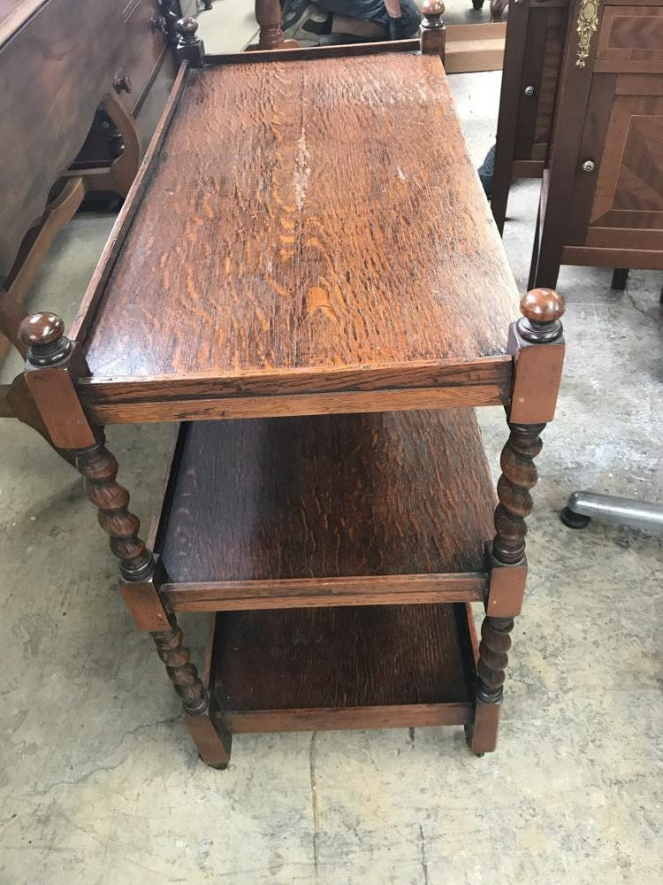 Oak Jacobean Auto Trolley | Antique & Vintage | Moonee Ponds Antiques | Australia Wide Delivery