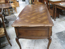 French Oak Parquetry Top Desk | Antique & Vintage | Moonee Ponds Antiques | Australia Wide Delivery