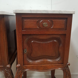 Pair of Beautiful French Oak Bedside Cabinets