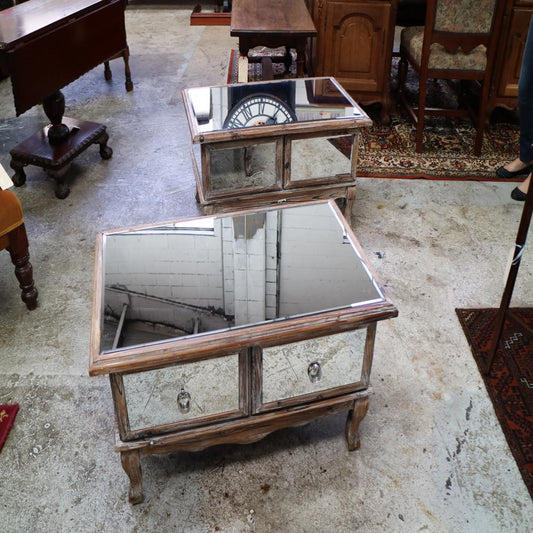 Rustic French Provincial Mirror Coffee Table