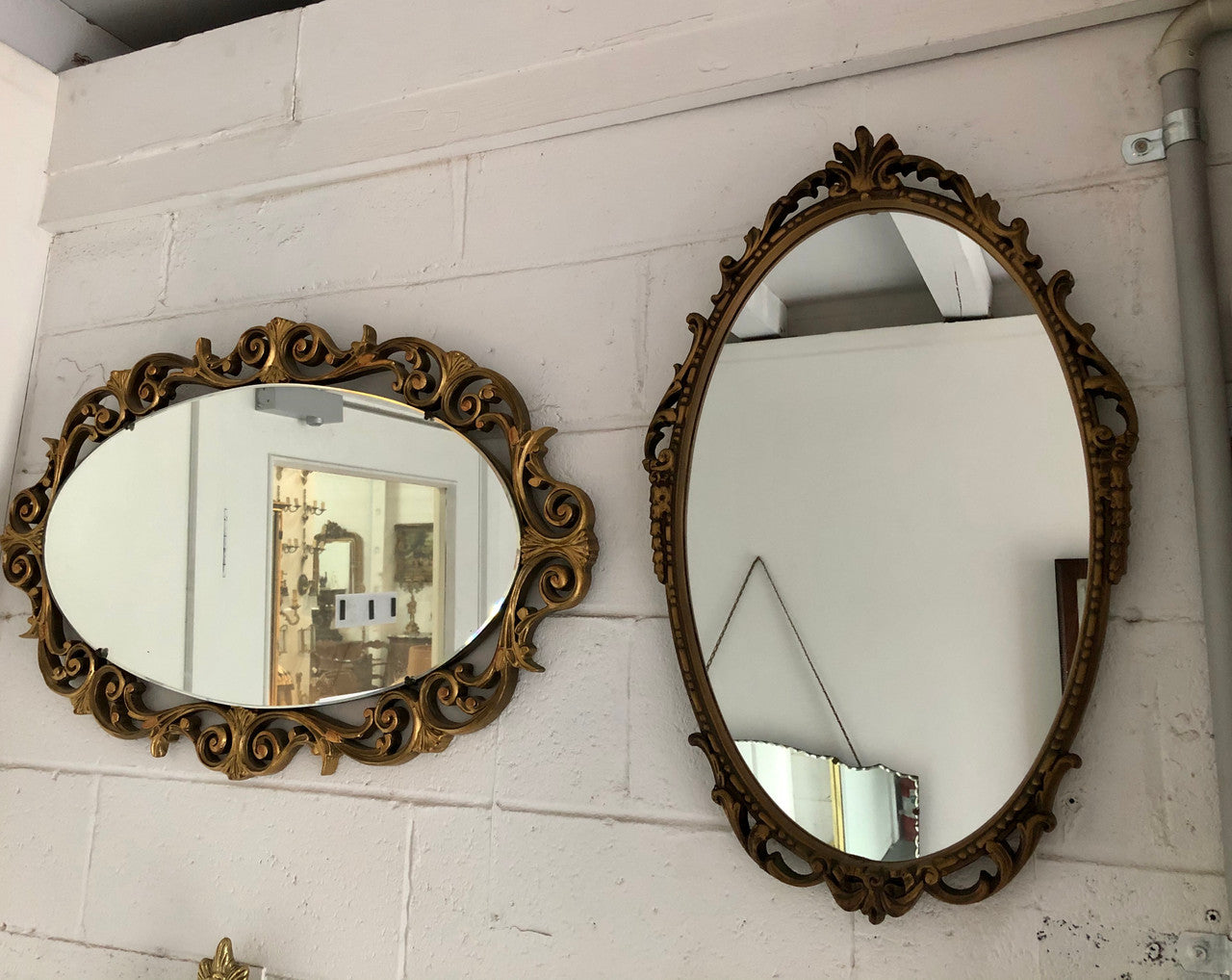 Lovely Oval Vintage Mirror | Antique & Vintage | Moonee Ponds Antiques | Australia Wide Delivery