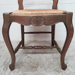 Set of Four French Oak Dining Chairs