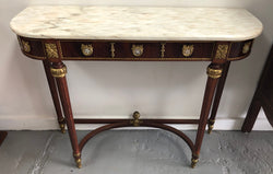 Narrow Mahogany Louis XVI Style Console Table | Antique & Vintage | Moonee Ponds Antiques | Australia Wide Delivery