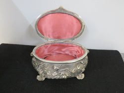 Charming Art Nouveau Style “Roger Bros” Silver Plated Casket | Antique & Vintage | Moonee Ponds Antiques | Australia Wide Delivery