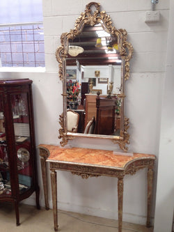 Italian Gilt Console Table And Mirror | Antique & Vintage | Moonee Ponds Antiques | Australia Wide Delivery