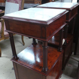 Pair of High End Mahogany Bedside Cabinets