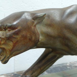 French Art Deco Panther Statue