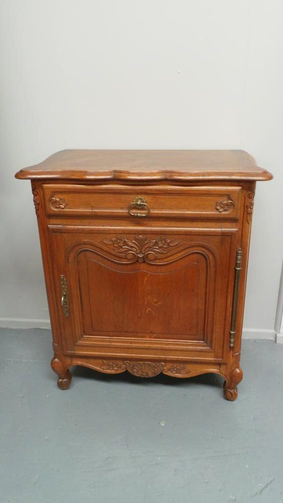 Beautiful French Oak Carved Small Cabinet
