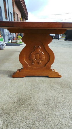 Large French Monastery Dining Table With A Stretcher Base | Antique & Vintage | Moonee Ponds Antiques | Australia Wide Delivery
