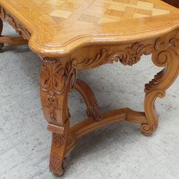 French Parquetry Top Coffee Table