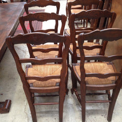 Set 6 French Oak Dining Chairs | Antique & Vintage | Moonee Ponds Antiques | Australia Wide Delivery