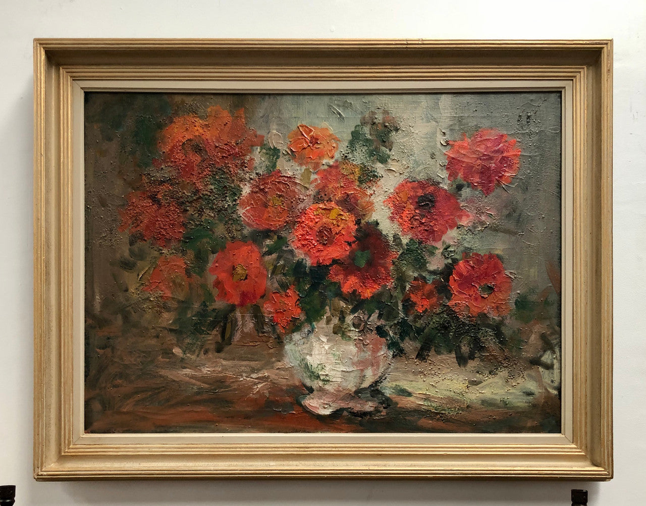 Lovely Floral Oil Painting On Canvas