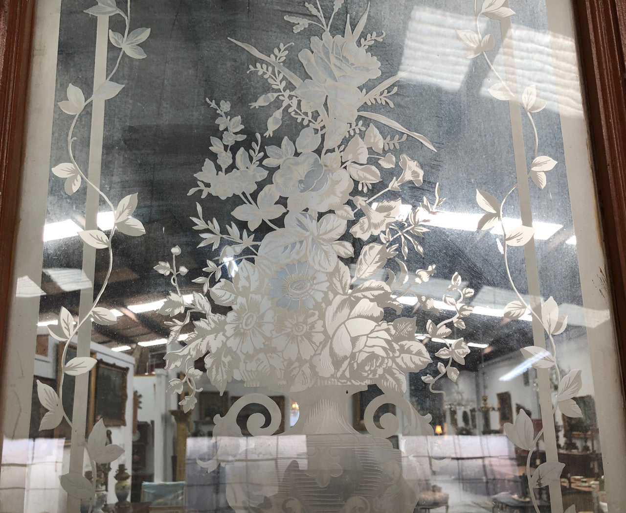 Beautiful Pair of French Antique Doors With Acid Etched Panels | Antique & Vintage | Moonee Ponds Antiques | Australia Wide Delivery