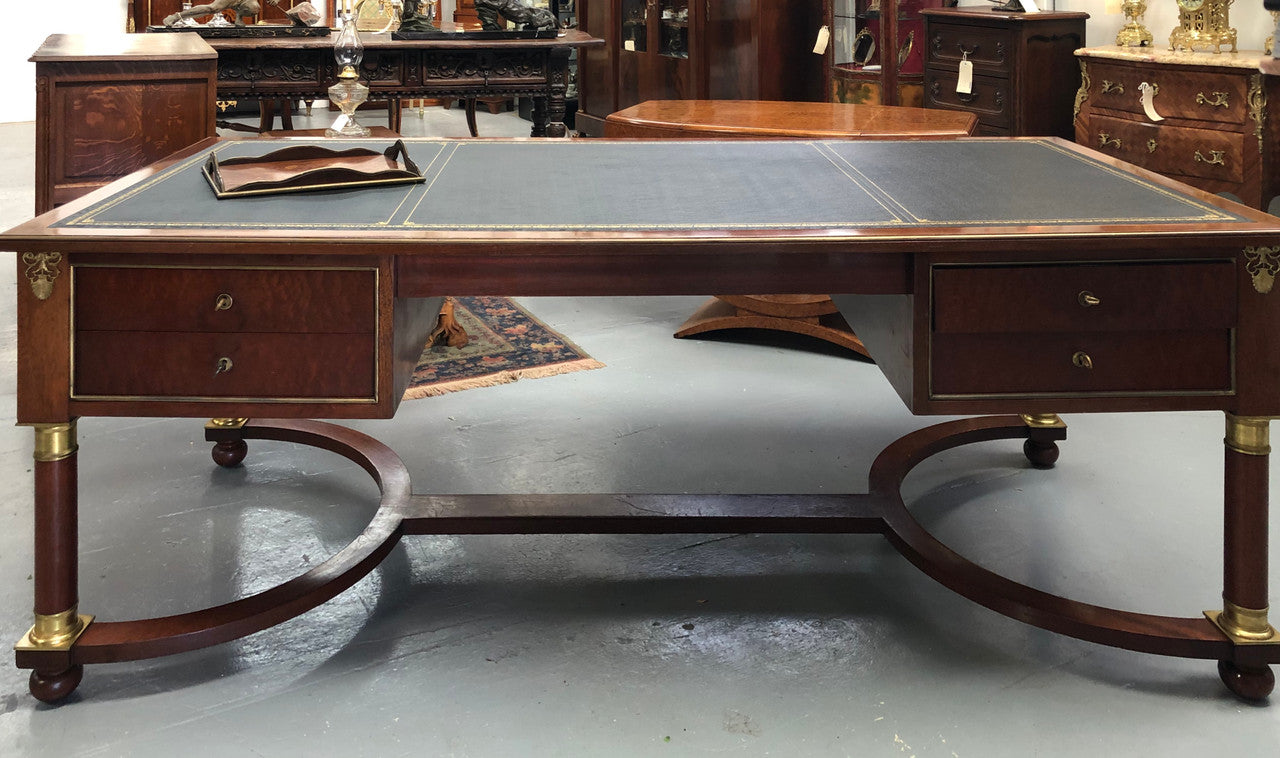 An Impressive French Deco Empire Mahogany Desk | Antique & Vintage | Moonee Ponds Antiques | Australia Wide Delivery