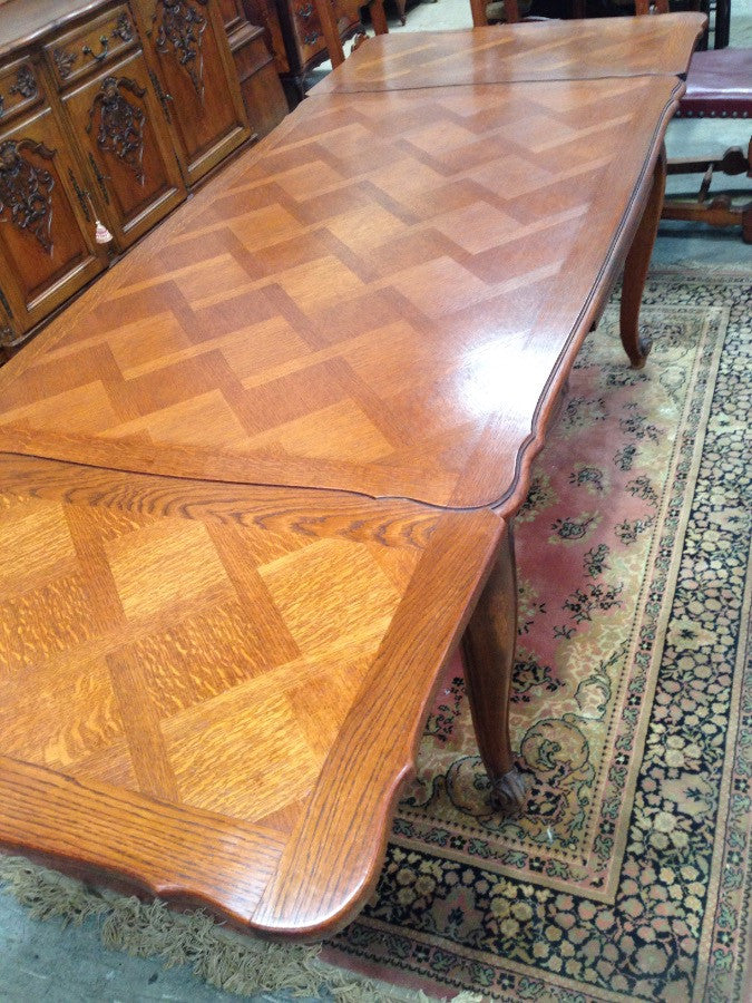 French Oak Extension Table