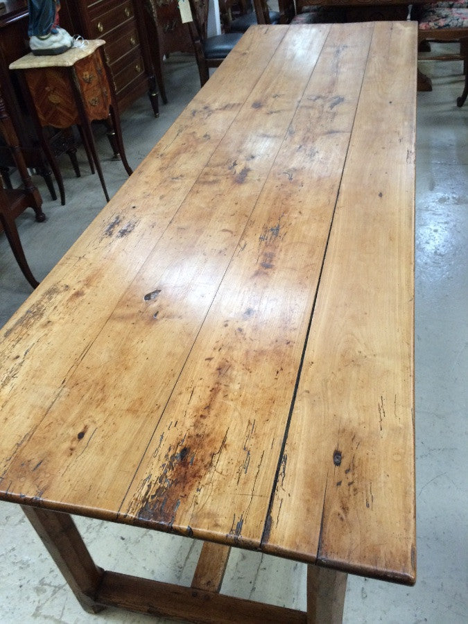 French Cherrywood Farmhouse Table | Antique & Vintage | Moonee Ponds Antiques | Australia Wide Delivery