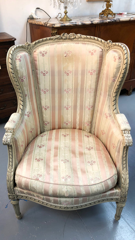 French Wing Back Chair