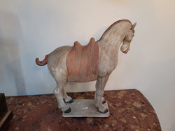 Detailed Terracotta Copy of Tang Dynasty Horse | Antique & Vintage | Moonee Ponds Antiques | Australia Wide Delivery