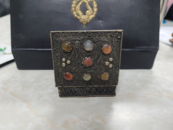 Antique Asian Silver & Agate Trinket Box | Antique & Vintage | Moonee Ponds Antiques | Australia Wide Delivery