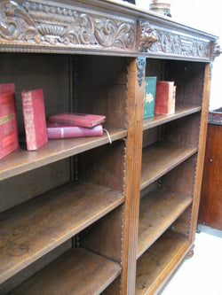 Large French Henry II Style Oak Bookcase | Antique & Vintage | Moonee Ponds Antiques | Australia Wide Delivery