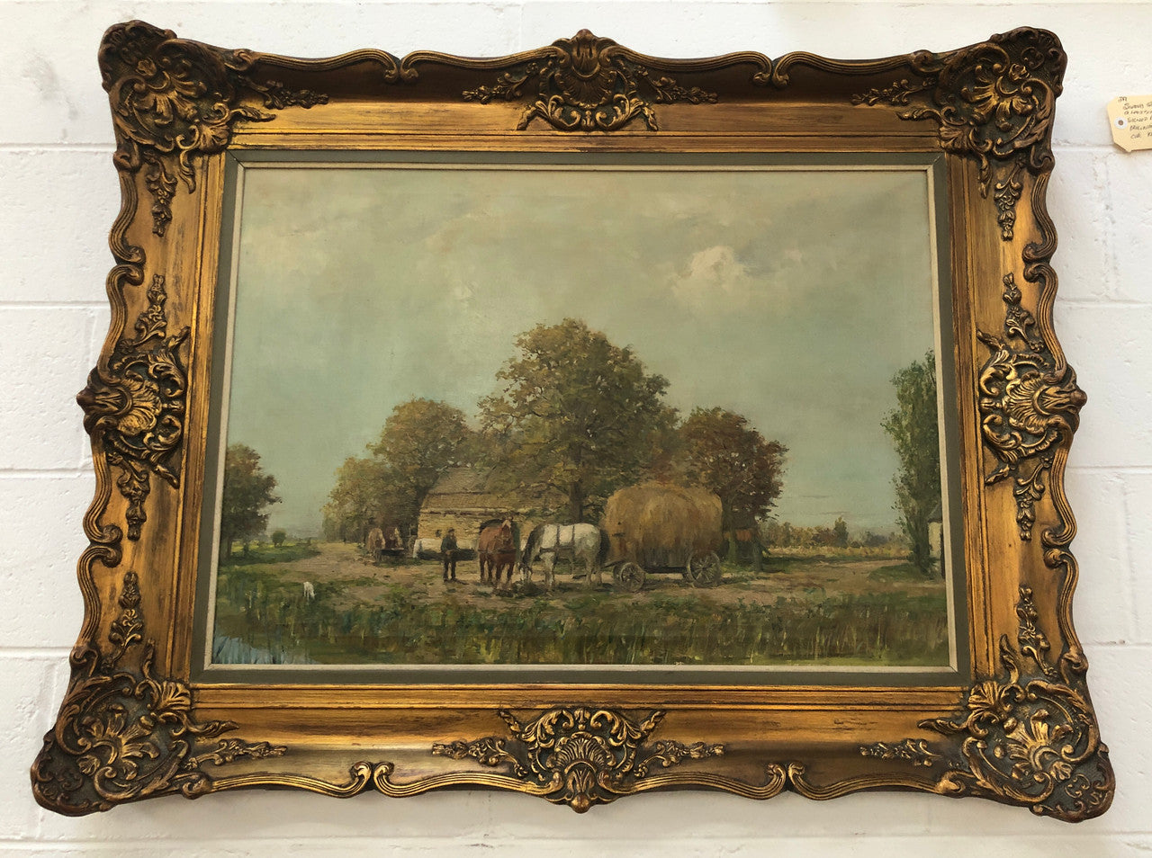 Beautiful Framed French Oil on Canvas | Antique & Vintage | Moonee Ponds Antiques | Australia Wide Delivery