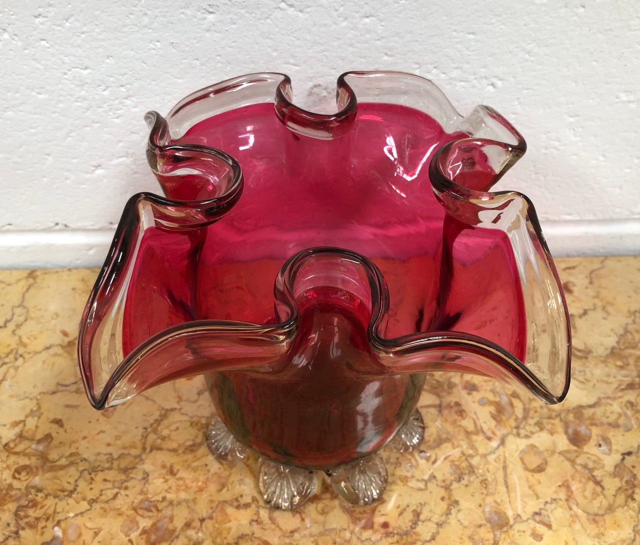 Victorian Ruby Glass Vase | Antique & Vintage | Moonee Ponds Antiques | Australia Wide Delivery