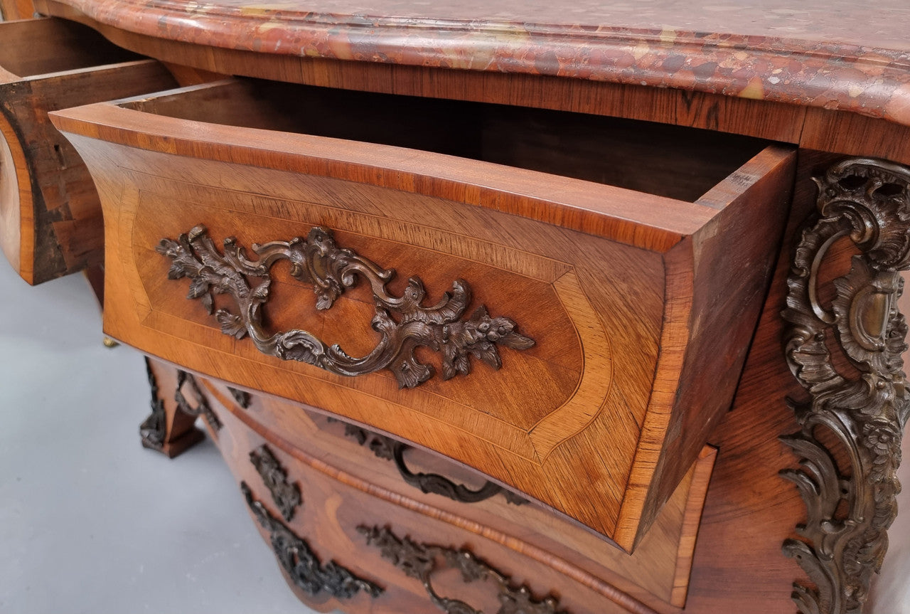 Grand 19th Century French Bombe Marble Top Commode | Antique & Vintage | Moonee Ponds Antiques | Australia Wide Delivery